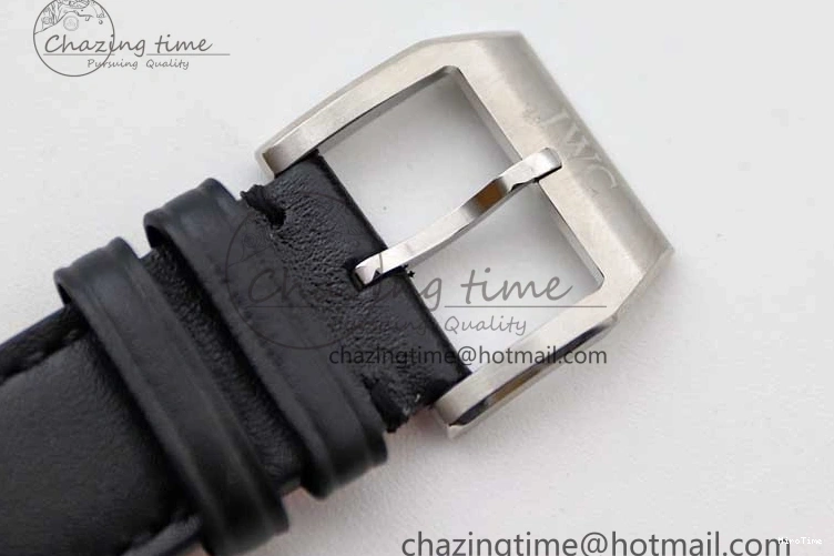 MIROTIME 0421 Vibrant Mark XVIII IW327001 SS M+F 1:1 Best Edition Black Dial on Black Leather Strap A 7055